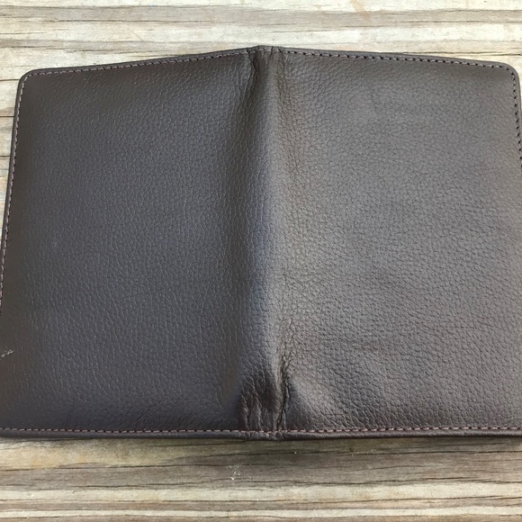 Supreme Leather Passport Cover Bifold  Dark Brown - Picture 7 of 8